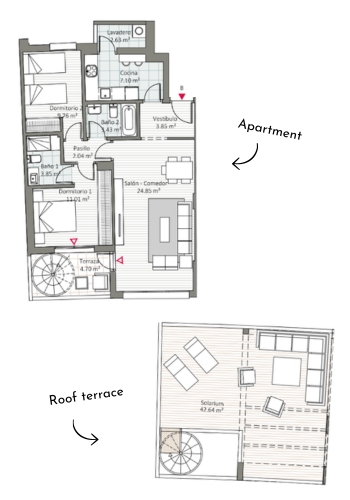 Map Apartment Sonrisa Estepona