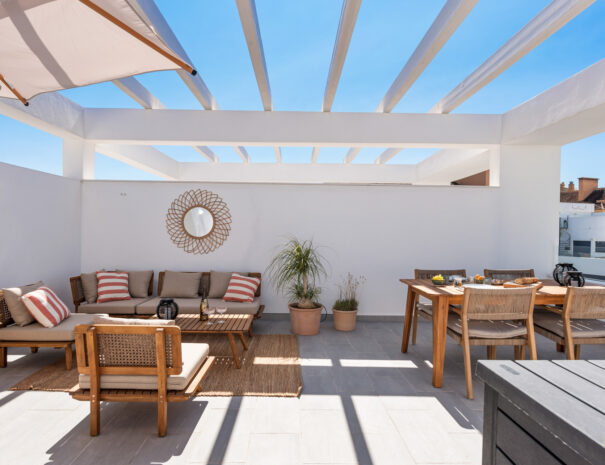 Groot, luxe dakterras appartement Estepona